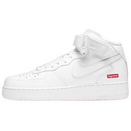 Кроссовки Supreme X Nike Air Force 1 Skateboarding Shoes Unisex Mid-top White, белый fz8784-100 | white