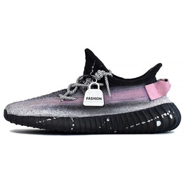 Кроссовки Adidas Yeezy Boost 350 V2 Lifestyle Shoes Unisex Low-top Black/silver/pink, черный hq4540(team96-男女款粉夕少女) | black