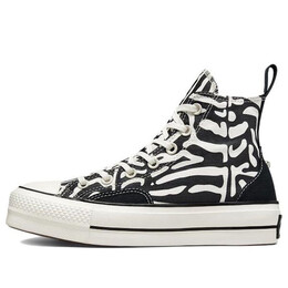 Кроссовки chuck taylor all star lift platform high 'animal mix' Converse, черный a03713c | black/white