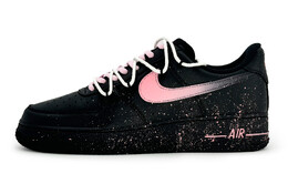 Кроссовки Nike Air Force 1 Skateboarding Shoes Women's Low-top Black/powder, черный/розовый dd8959-001(team317-粉墨星辰) | black/pink
