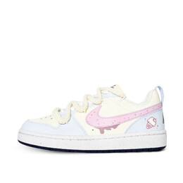 Кроссовки Nike Court Borough Skateboarding Shoes Women's Low-top Yellow, Pink, цвет Ice Cream fv8120-141(team-288冰淇淋女款蓝黄粉) | ice cream