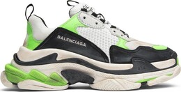 Кроссовки Mr. Porter x Balenciaga Wmns Triple S Trainer Neon Green 2018, белый 516590 w09o6 9063 | white