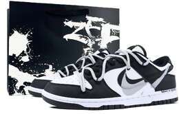 Кроссовки Nike Dunk Skateboarding Shoes Unisex Low-top Black/grey/white, черный/красный dd1391-100（team349-唯心主义s-box） | core black/solid gray/flash red