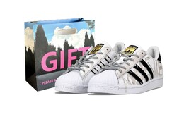 Кроссовки Adidas Superstar Skateboarding Shoes Unisex Low-top Silver/white/black, серебряный eg4958（team338-世纪之恋银） | silver