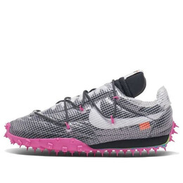 Кроссовки x off white waffle racer Nike, черный cd8180-001 | black/white-fuchsia
