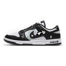 Кроссовки Nike Dunk Skateboard Shoes Women's Low-Top Black White, черный/белый cw1590-100(team56-熊猫) | black/white