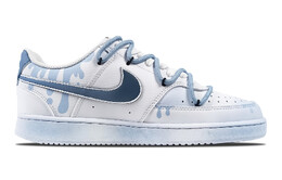 Кроссовки Nike Court Vision 1 Skateboarding Shoes Unisex Low-top White, голубой dh2987-101(team60-蓝星熊) | light blue
