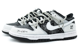 Кроссовки Nike Dunk Skateboarding Shoes Women's Low-top Black/grey, черный/красный cw1590-100(team396-女款苏打贩卖机) | core black/solid gray/flash red