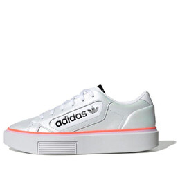 Кроссовки гладкие супер Adidas, белый ef4956 | cloud white/clear lilac/signal coral
