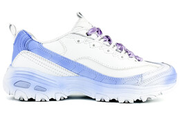 DLITES Кроссовки женские низкие белый Skechers 11931-wsl(team45-海蓝之谜） | sky blue