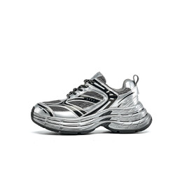 Кроссовки женские толстые низкие серебряный Eblan, серебряный ee143757d52 | silver