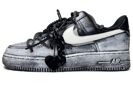Кроссовки Nike Air Force 1 Skateboarding Shoes Unisex Low-top Black/white/gray, черный cw2288-001(team285-男女款鹊桥倒星河) | black