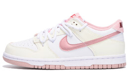 Кроссовки Nike Dunk Skateboarding Shoes Women's Low-top White/pink/beige, розовый do6485-600(team-59女款白粉二) | pink