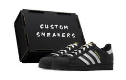 Кроссовки Adidas Superstar Skateboarding Shoes Unisex Low-top Black/silver, черный/серебряный eg4959(team140-黑银s-box) | black/silver