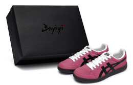 Кроссовки Onitsuka Tiger Advanti Skateboarding Shoes Unisex Low-top Black, черный 1183b799-101(team80-绒恋玫s-box) | rose red black