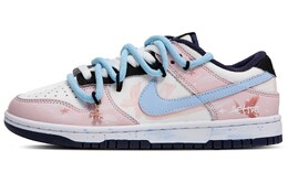 Кроссовки Nike Dunk Skateboarding Shoes Women's Low-top Pink/white/blue, розовый fv8119-161（team63-梦蝶少女） | pink