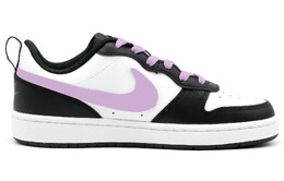 Кроссовки Nike Court Borough Skateboard Shoes Women's Low-Top Black Purple, фиолетовый bq5448-115(team52-温柔浅紫女款) | black/purple