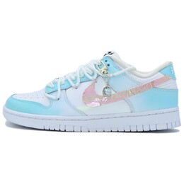 Кроссовки Nike Dunk Skateboard Shoes Women's Low-Top Blue With White Lettering fd8683-100(team335-22青落闭月) | blue/white
