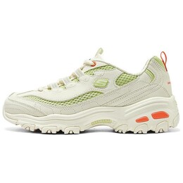 Кроссовки Skechers DLITES Lifestyle Shoes Women's Low-top Beige/green/orange, бежевый/зеленый/оранжевый 896193-owgn | beige/green/orange