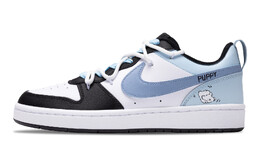 Кроссовки Nike Court Borough Skateboarding Shoes Women's Low-top Blue/white/black, белый bq5448-115(team409-gs学院萌宠) | white