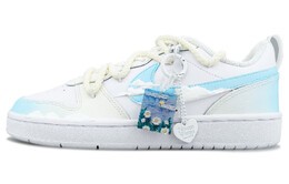 Кроссовки Nike Court Borough Skateboarding Shoes Women's Low-top Light Blue, голубой bq5448-100(team79-女款未闻花名) | light blue