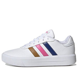 Кроссовки нео корт кроссовки на платформе Adidas, белый hp9429 | white / blue / pink
