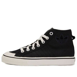 Кроссовки оригиналы nizza hi Adidas, черный gv7121 | black/white