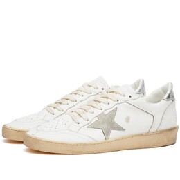 Кроссовки Golden Goose Ball со звездами, мультиколор 3465285 | white, ice & silver