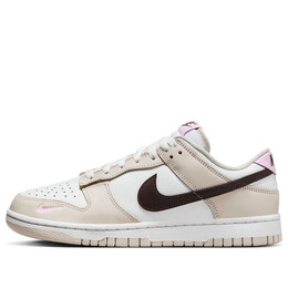 Кроссовки данк лоу Nike, белый hf9990-100 | summit white/baroque brown/light orewood brown/pink foam