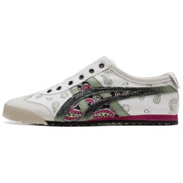 Кроссовки Onitsuka Tiger MEXICO 66 Casual Shoes Unisex Low-Top White Blue Red d3k0n-0143(team54-永恒腰果花） | white
