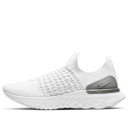Кроссовки react phantom run flyknit 2 Nike, белый cj0280-100 | white/grey