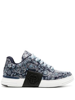Кроссовки Philipp Plein Super Street Paisley Print, темно-синий facsusc0504ple025n | синий