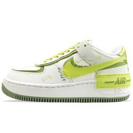 Кроссовки Nike Air Force 1 Skateboarding Shoes Women's Low-top Green/White, белый fn6335-101(team373-荧光小狗崽) | white