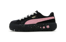 Кроссовки Puma Platform Trace Skateboarding Shoes Women's Low-top Black, цвет Rebellion Sweetheart 372613-01（team肆叁柒-反叛甜心） | rebellion sweetheart