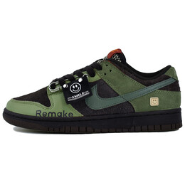 Кеды Nike Dunk Skateboard Unisex Low-Top, коричневый/зеленый fv0395-200(team96-赤橙a3) | brown green