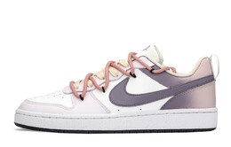 Кроссовки Nike Court Borough Skateboarding Shoes Women's Low-top Purple/Pink, фиолетовый dv5456-108(teama-渐变) | pulse magenta/pulse mint/purple rush