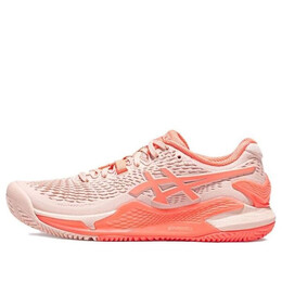 Кроссовки гель разрешение 9 глина Asics, розовый 1042a224-700 | pearl pink/sun coral