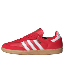 Кроссовки самба ог Adidas, белый ie6524 | white/better scarlet/gum