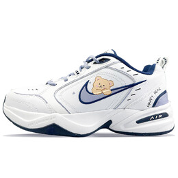 Кроссовки Nike Air Monarch 4 Chunky Sneakers Unisex Low-Top Blue, белый 415445-102(team373-蓝钩乖乖熊) | white