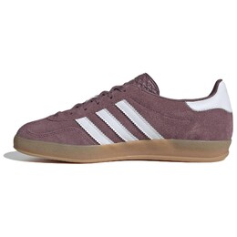 Кроссовки Adidas Gazelle Indoor Shadow Fig Women's, темно-серый ih5483 | dark gray red brown/white