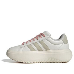 Кроссовки grand court platform shoes Adidas, бежевый ie1094 | beige/pink