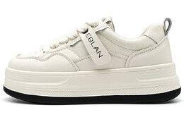 Кроссовки Eblan Skateboarding Shoes Women's Low-top, бежевый/черный eg133491d70 | beige/black