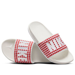 Кроссовки offcourt slide print Nike, красный fn6603-600 | mystic red/phantom/white