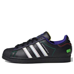 Кроссовки superstar x kseniaschnaider Adidas, черный ie0365 | core black/night flash/solar green