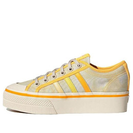 Кроссовки nizza platform Adidas, бежевый gx4607 | cream/yellow