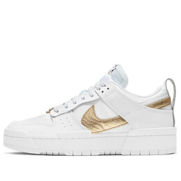 Кроссовки dunk low destroy Nike, белый dd9676-100 | white/gold