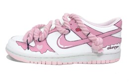 Кроссовки Nike Dunk Skateboard Shoes Women's Low-Top Pink/White cw1590-601(team307-甜心炸弹) | pink