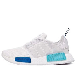 Кроссовки nmd_r1 Adidas, белый s75235 | white/blue glow