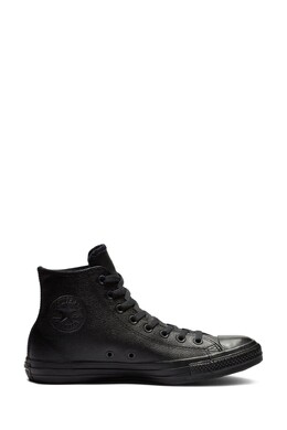Кожаные спортивные кроссовки с высоким верхом Converse, черный 175-928 | black
