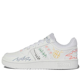 Кроссовки neo hoops 3.0 shoes Adidas, белый hp3164 | cloud white / muti-color